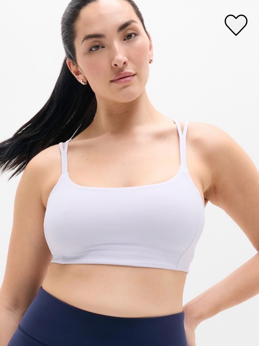 Athleta Transcend Strappy Bra D/DD Light Lavender Women’s Size M NWT